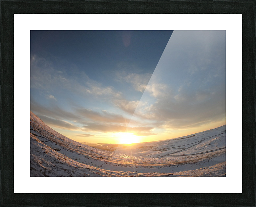 Sunrise Peak District Mam Tor  Picture Frame print