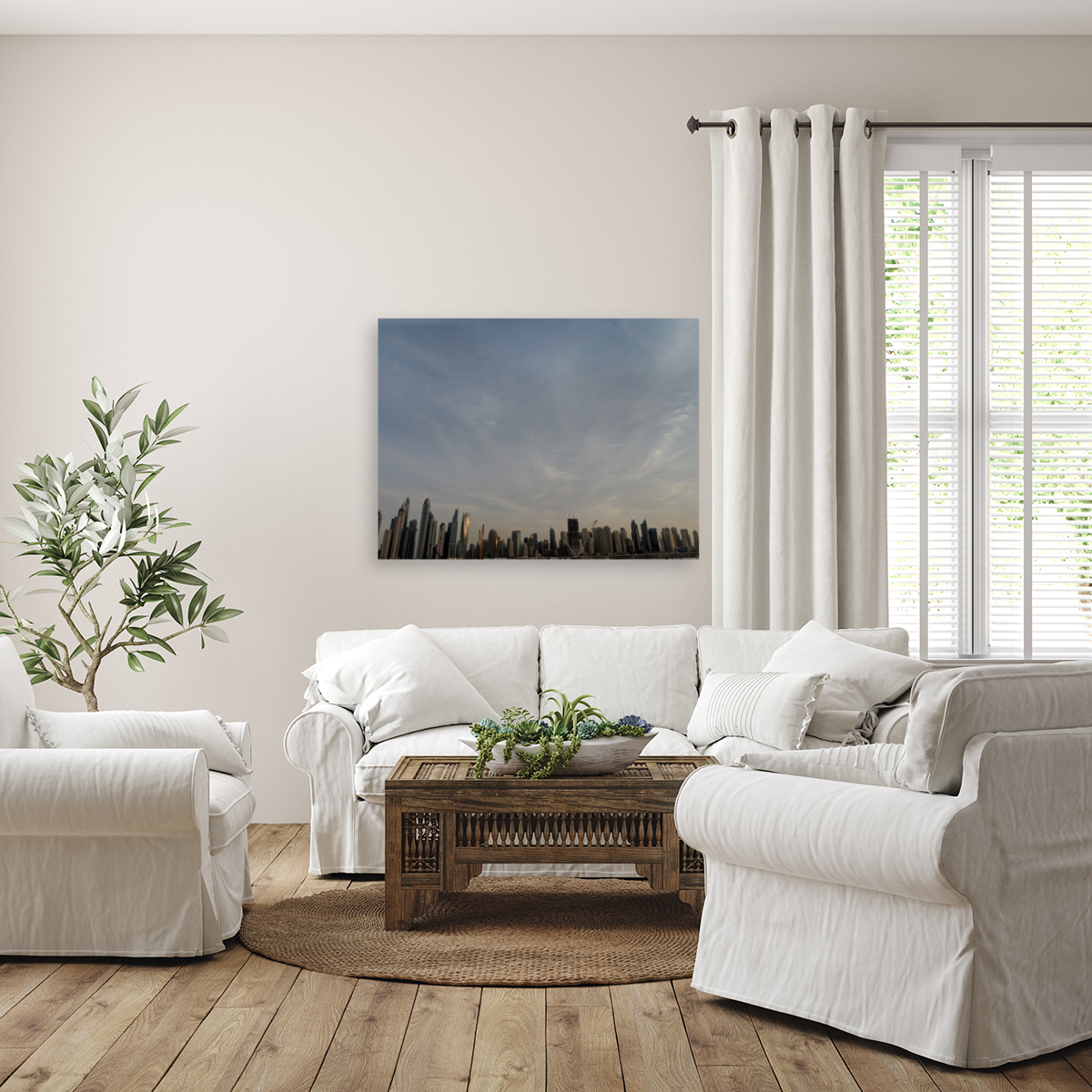 Dubai Skyline  Reproduction