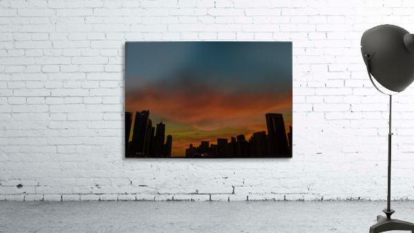 Dubai at night Wall Preview