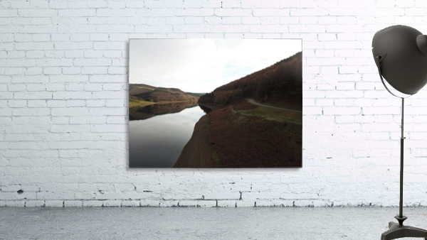 Aerial image over Ladybower park  Wall Preview