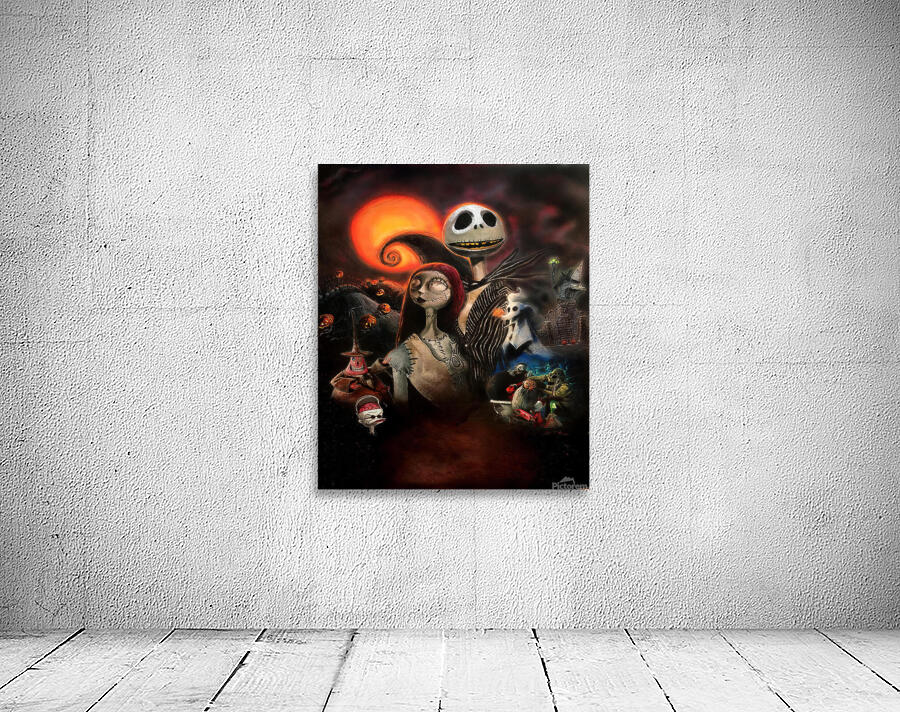 The Nightmare Before Christmas by JuliaLSchroder Wall Art
