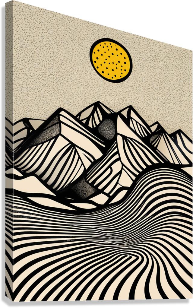 Abstract Mountain Landscape
