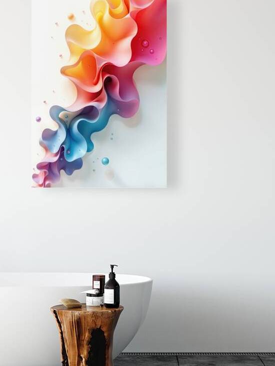 Abstract Colorful Swirls by BadrBrand