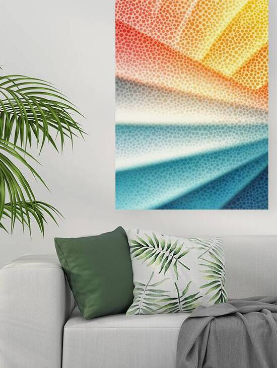 Abstract Wavy Background by BadrBrand