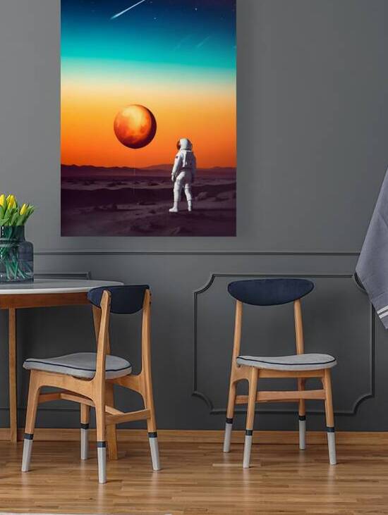 Astronaut and Mars  by BadrBrand