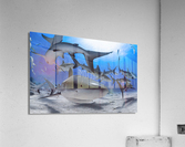 Cerulean Cyclone Acrylic Print