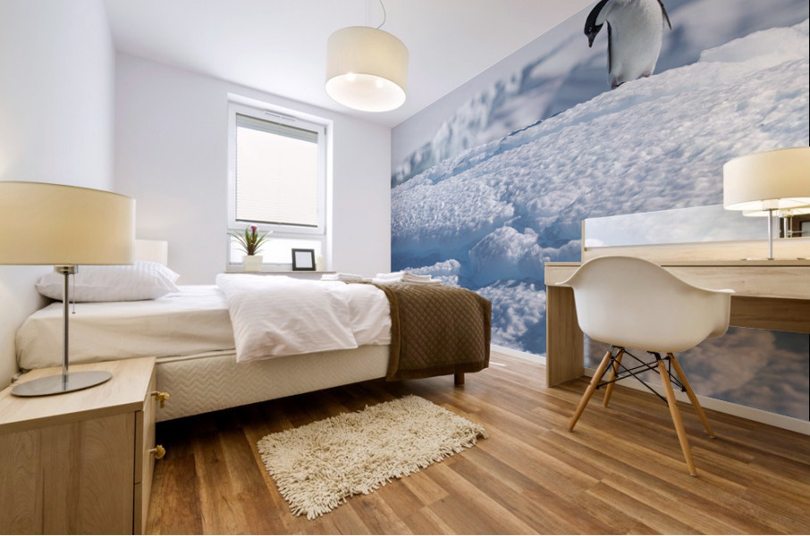 Blue Bystander Mural print