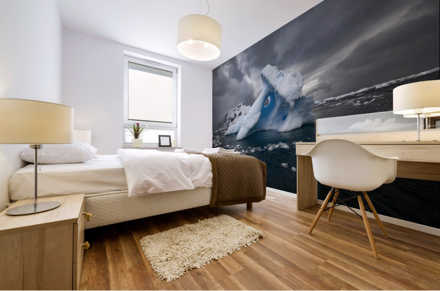 Glacier Gloom  Mural print