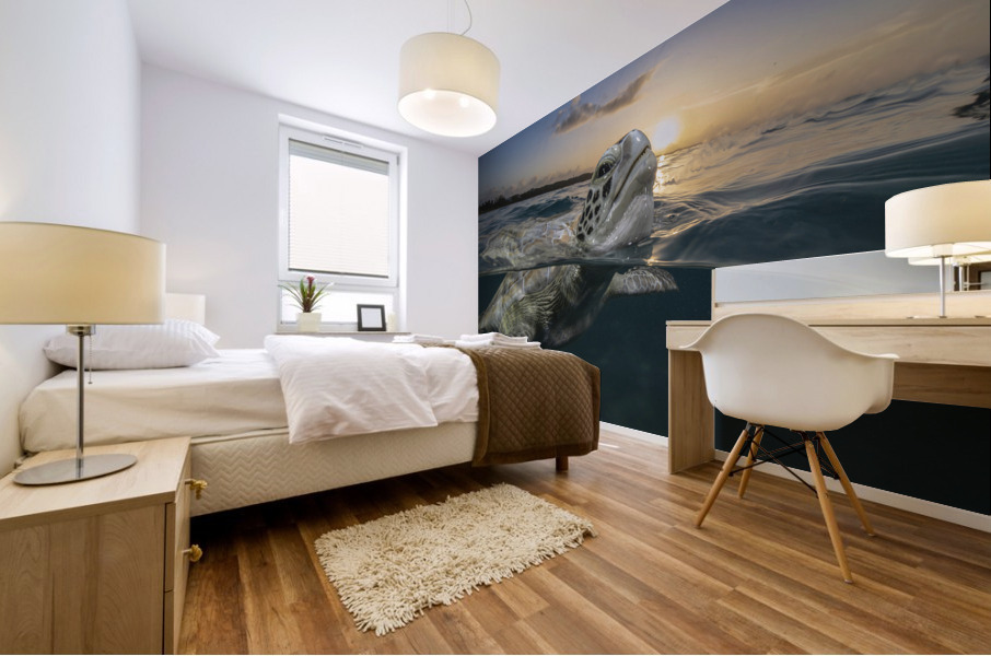 Sunset Sigh Mural print