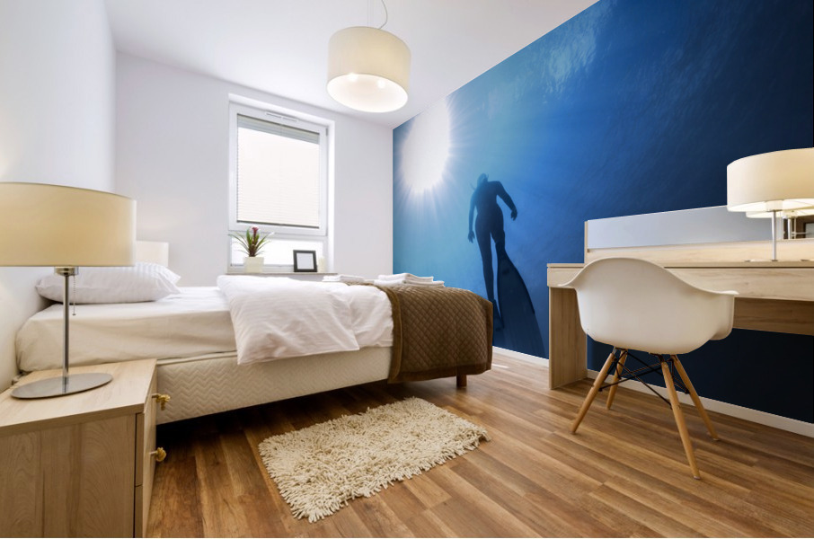 Blue Lagoon Mural print