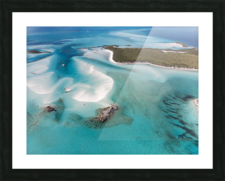 Exuma Azure Picture Frame print