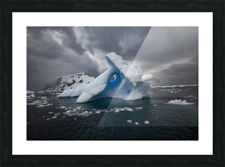 Glacier Gloom  Picture Frame print