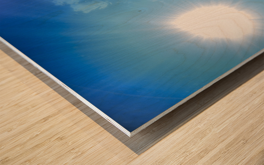 Blue Lagoon Wood print