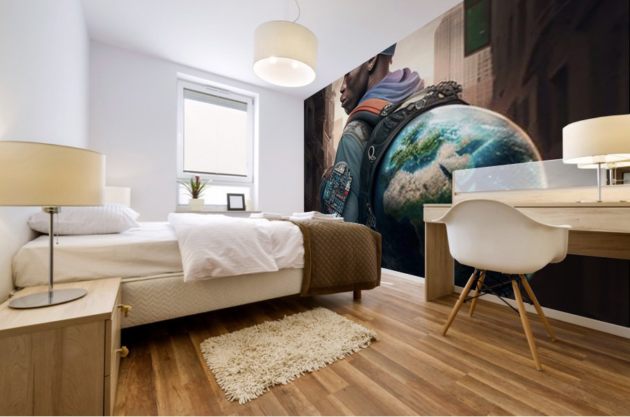 THE WORLD ON MY BACK Mural print