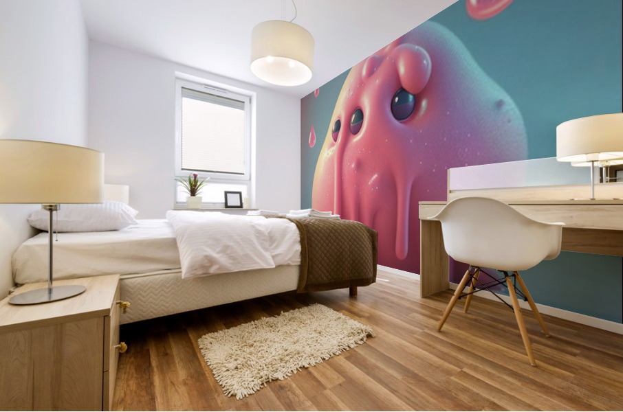 STICKY DRIP Mural print