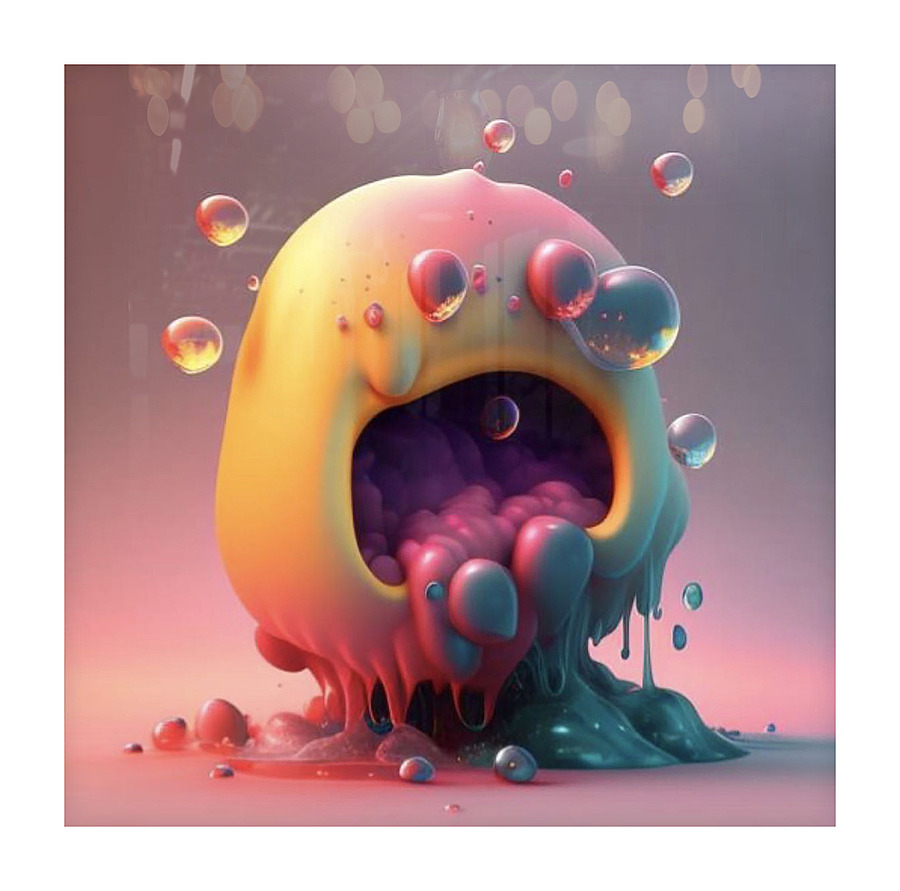 SLIMEY BUBBLES Impression et Cadre photo