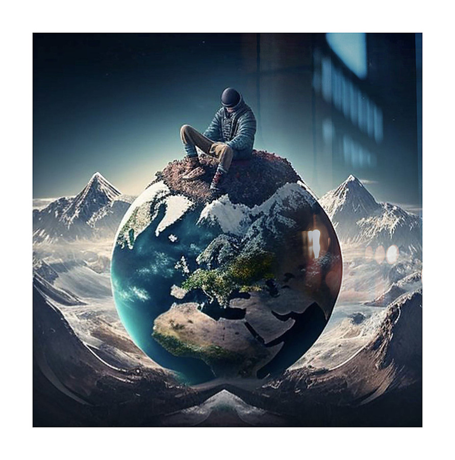 MY WORLD Picture Frame print