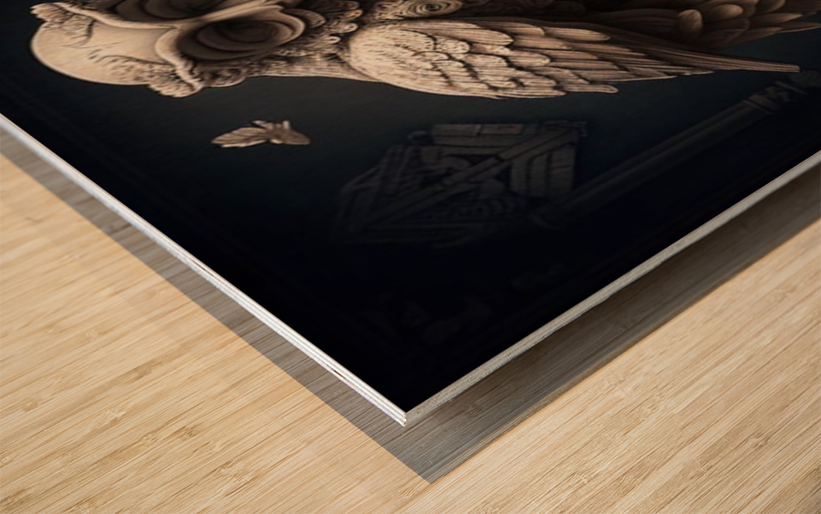 THE WISE OWL  Wood print