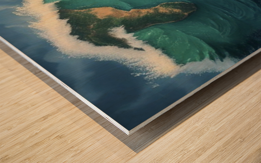 STORMY WATERS Wood print