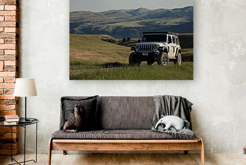 Jeep Wrangler on Montana Ranch Lands 69A6092 T Pict by Jim Ward