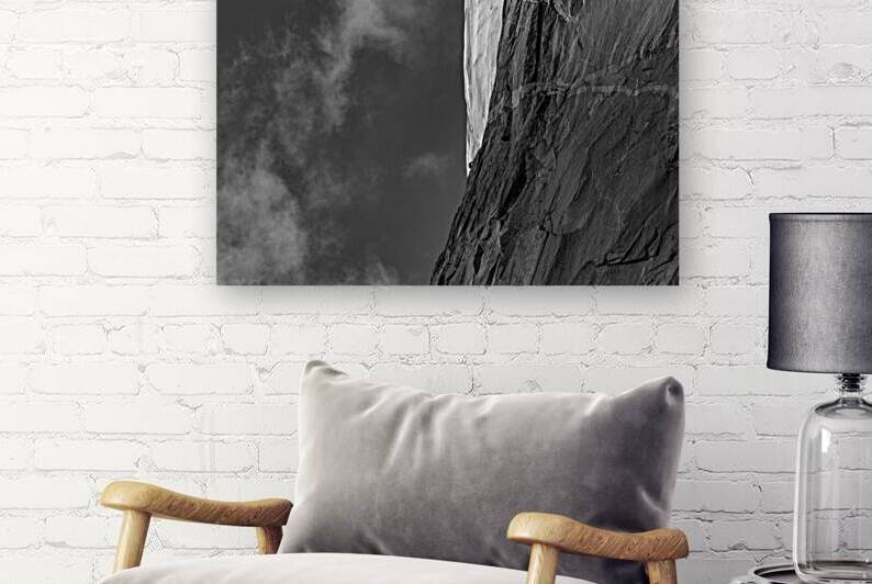 Rock Climber on El Capitan in Yosemite Black & White 69A1715 bw T Pict by Jim Ward