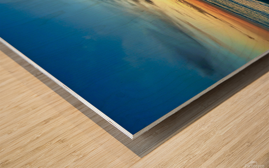 Ocean Blues Wood print