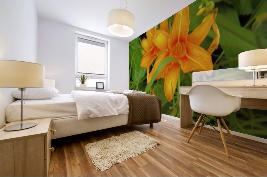 Oranger Lilly 2 Mural print