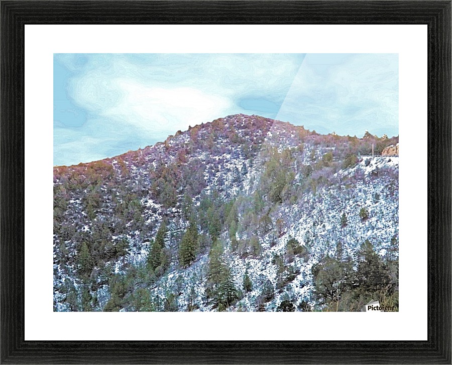 Melting Snow Picture Frame print