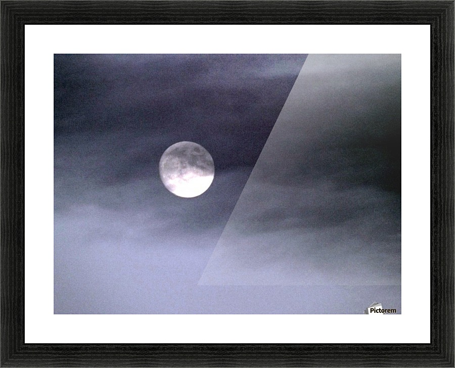 Full Moon Picture Frame print