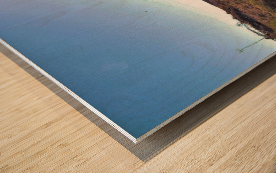 Sunset Point Sun Wood print
