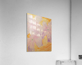 burgundy flower drawing Acrylic Print