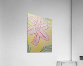 lily flower drawing Acrylic Print