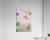 flying mushrooms drawing Acrylic Print