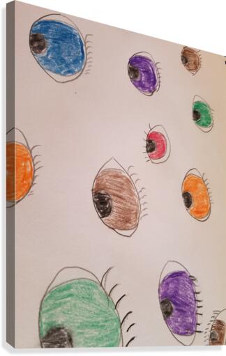 eye drawing Canvas Print