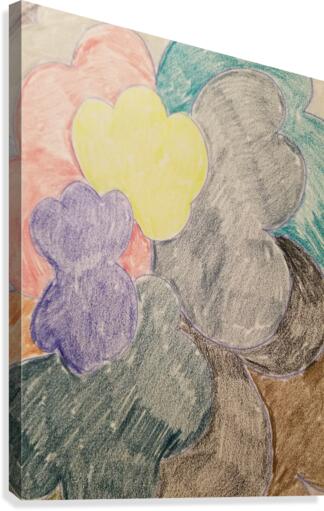 bubble color drawing Canvas Print