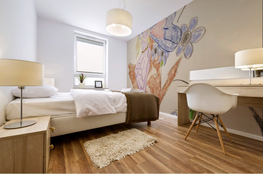 fairy flowers Mural print
