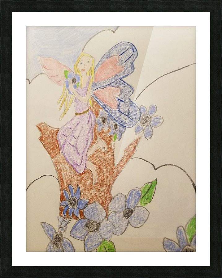 fairy flowers Picture Frame print