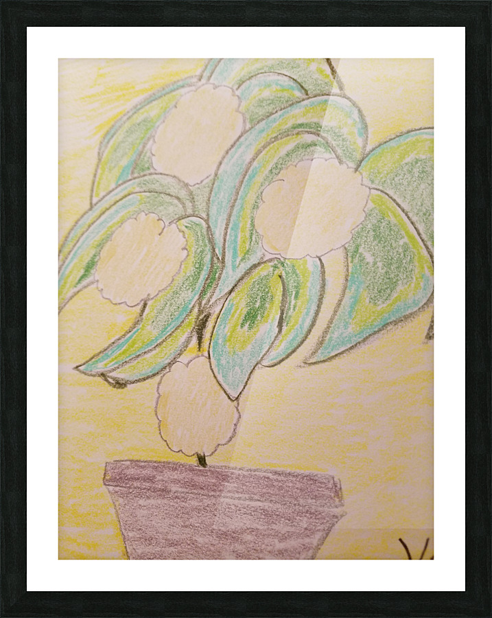 ferren flowers drawing Picture Frame print