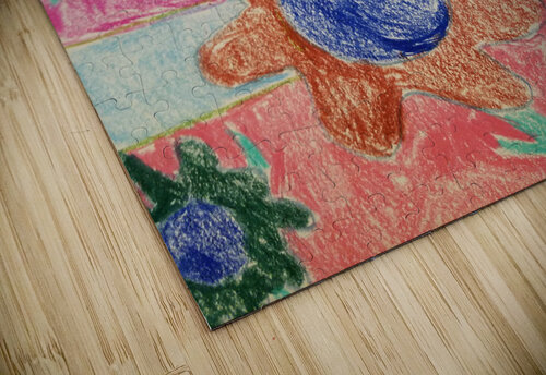 happy flower drawing Anneliese Frazier puzzle