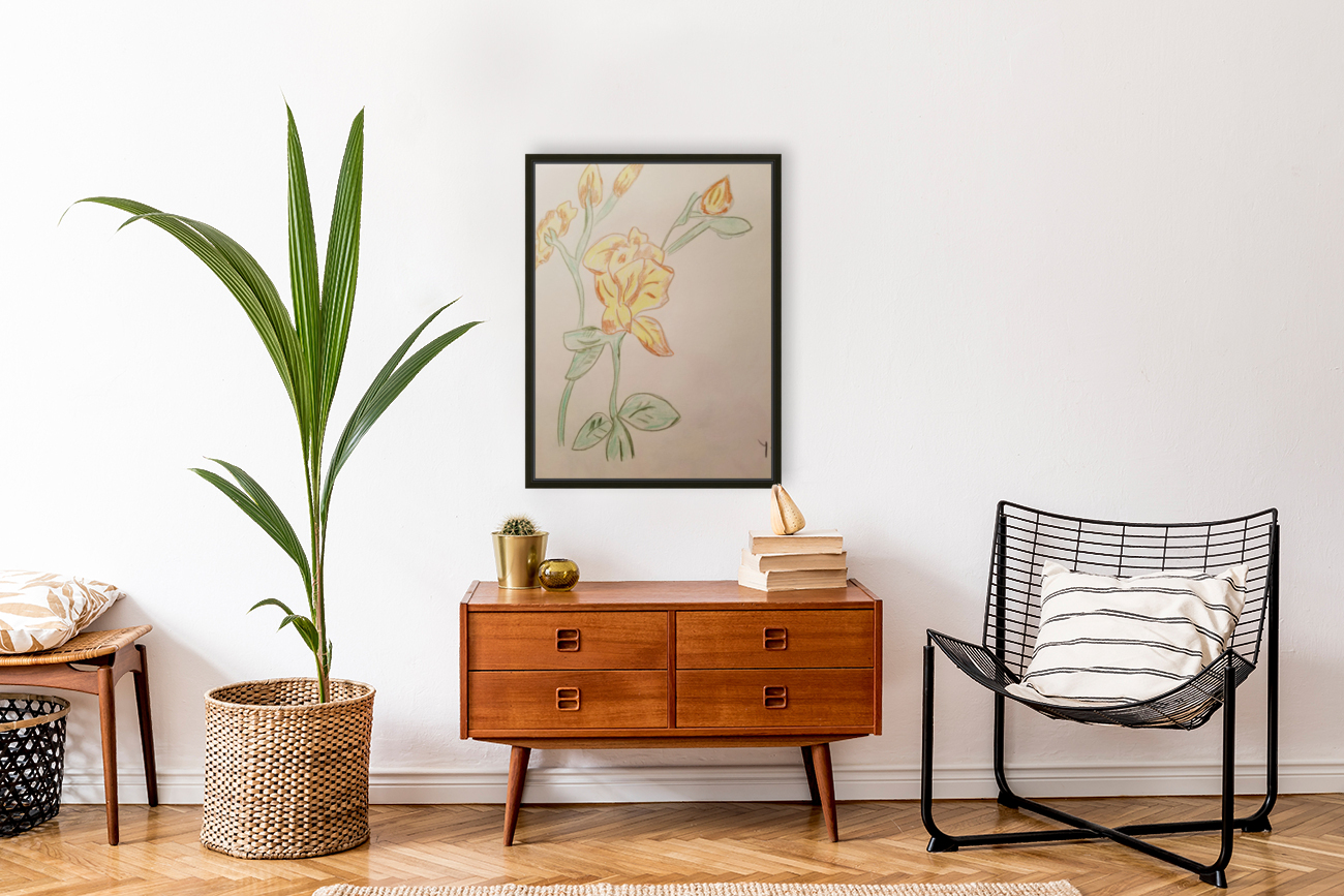 Zereon flower drawing Reproduction