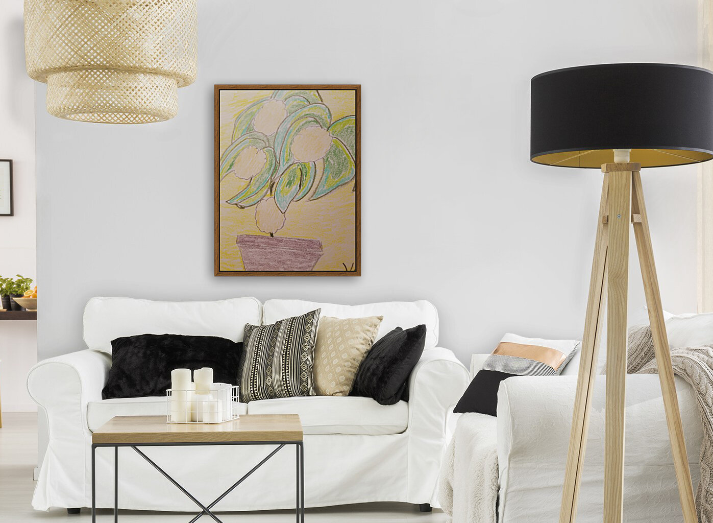ferren flowers drawing Reproduction