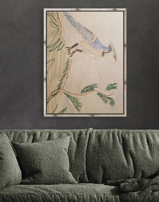 blue jay drawing Reproduction