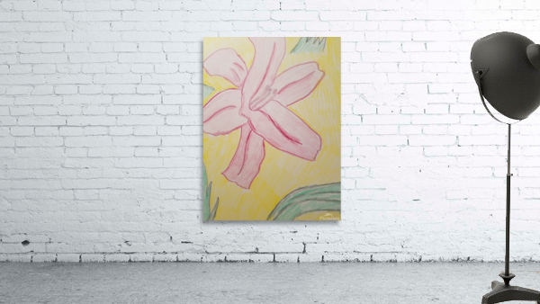 lily flower drawing Wall Preview