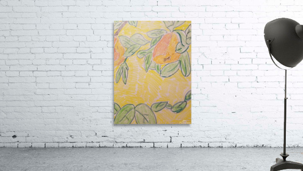 peaches drawing Wall Preview