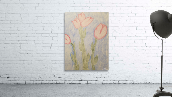rose flower drawing Wall Preview