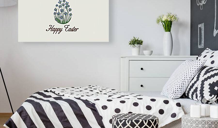 Floral Easter Egg Embroidery Design 3 by Nourdigit