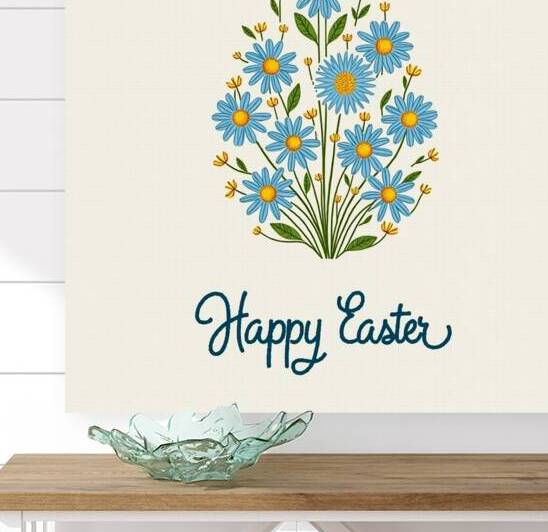 Floral Easter Egg Embroidery Design 6 by Nourdigit