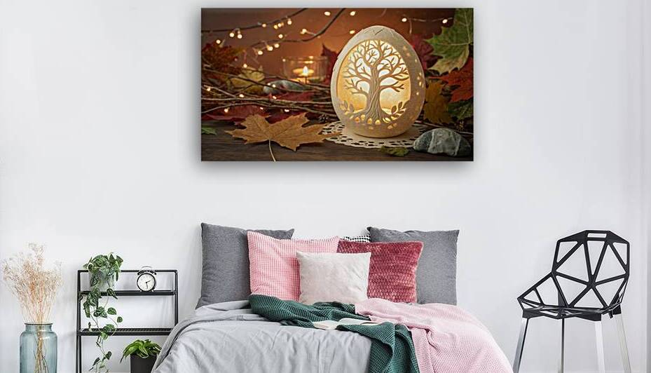 Enchanted Glow: The Mystical Tree Egg by Nourdigit