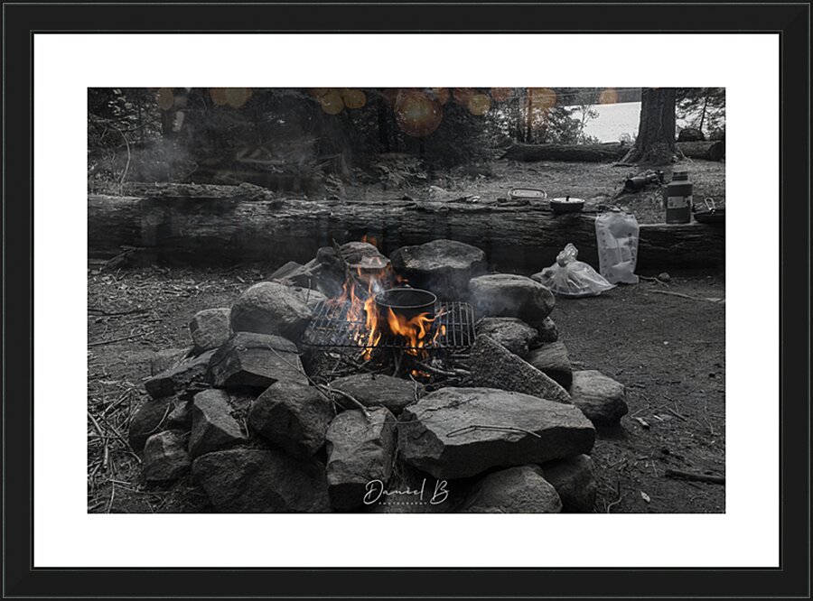 Backcountry Cooking Picture Frame print