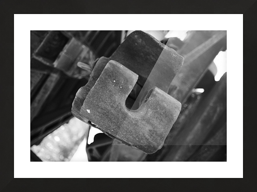Old Steel Picture Frame print